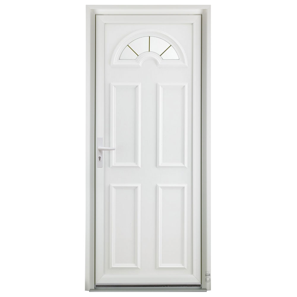 Porte d'entrée PVC Pasquet Aubade blanc