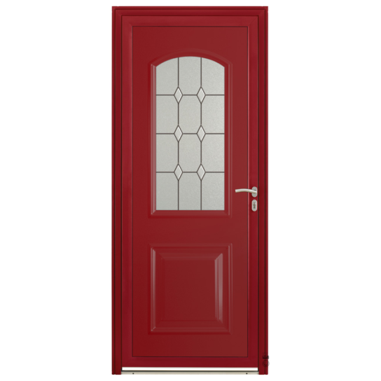 Porte d'entrée Aluminium Pasquet Alry Rouge 3004