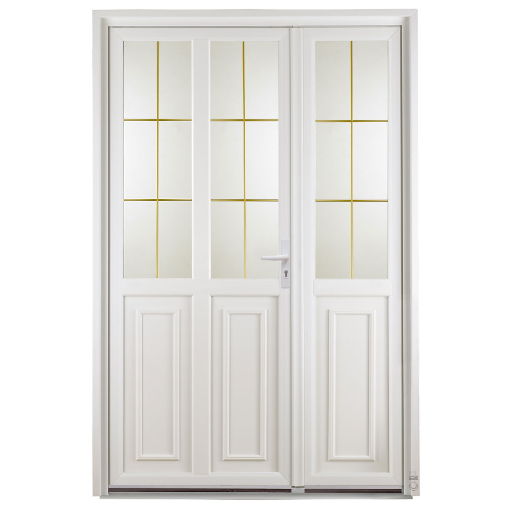 Porte d'entrée PVC Pasquet Badiane semi fixe