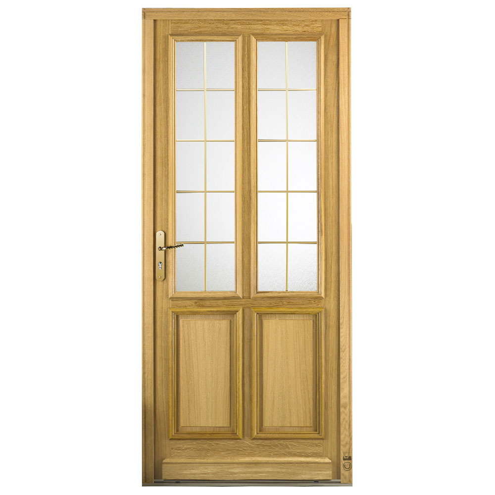Porte d'entrée Bois Pasquet Bernardière Extérieur Chêne
