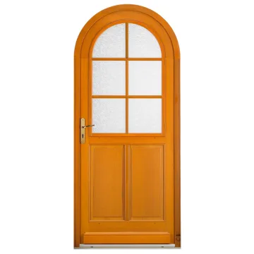 Porte d'entrée Bois Pasquet Blutière Moabi petits bois extérieur