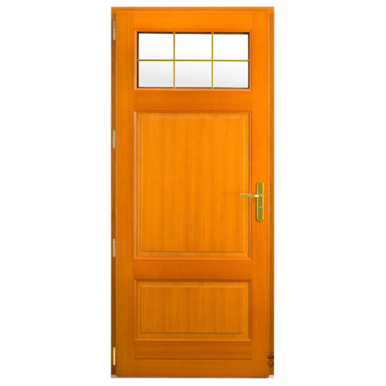 Porte d'entrée Bois Pasquet Buzay Moabi Chêne intérieur