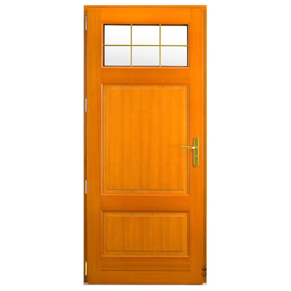 Porte d'entrée Bois Pasquet Buzay Moabi Chêne intérieur