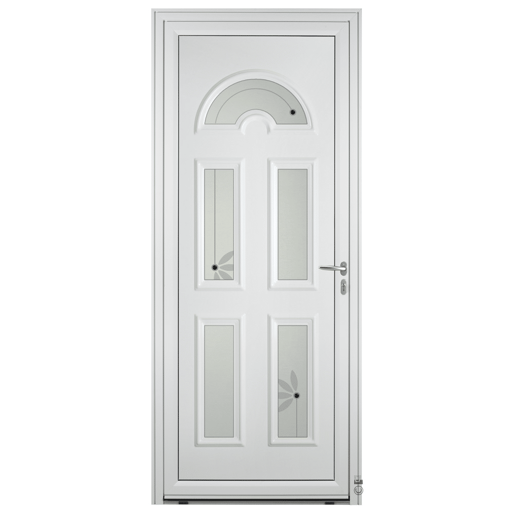 Porte d'entrée ALuminium Pasquet Blavet Blanc 9016