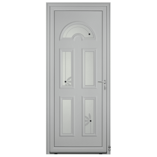 Porte d'entrée Aluminium Pasquet Blavet Gris 7035
