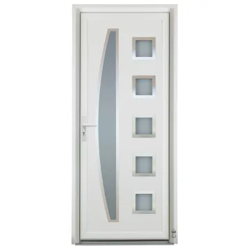 Porte d'entrée PVC Pasquet Carat blanc