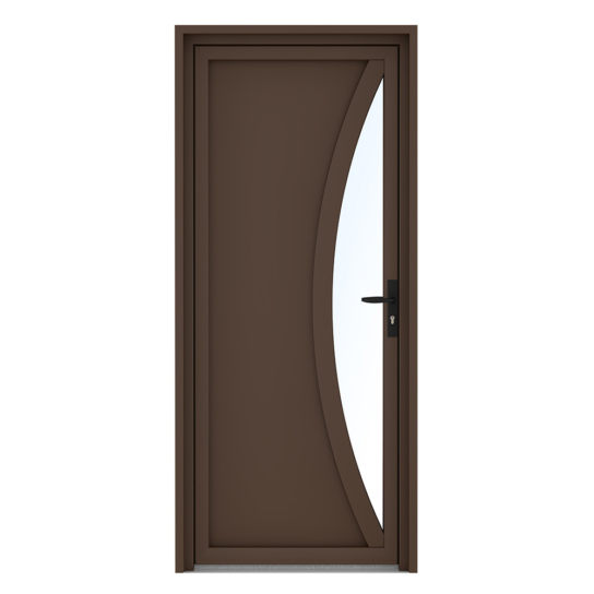 Porte d'entrée PVC Pasquet Cacao marron