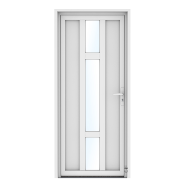 Porte d'entrée PVC Pasquet Cédrat blanc