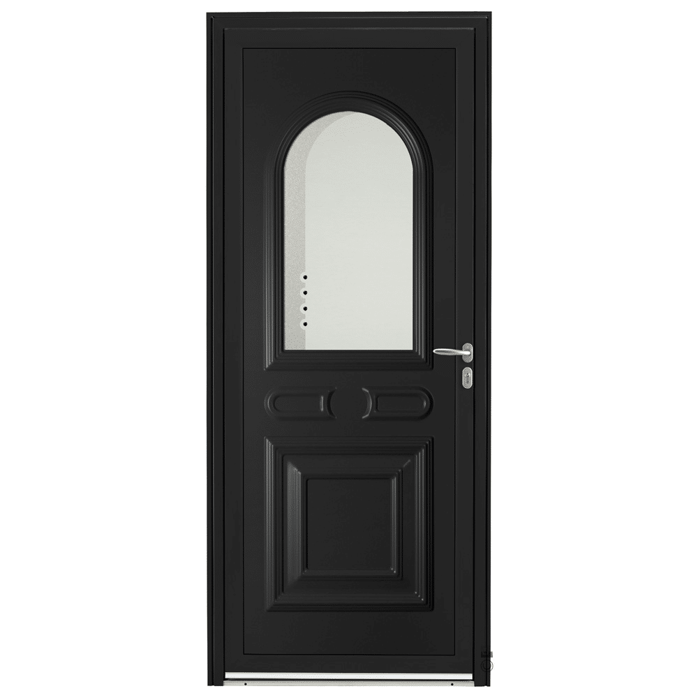 Porte d'entrée Aluminium Pasquet Drac Noir 9005