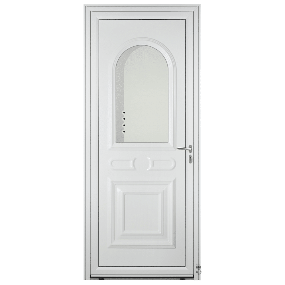 Porte d'entrée Aluminium Pasquet Drac Blanc 9016