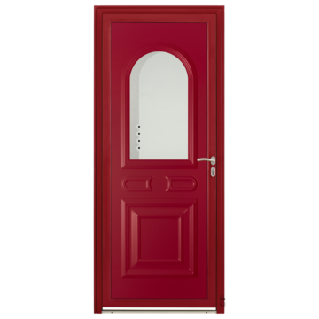 Porte d'entrée Aluminium Pasquet Drac Rouge 3004