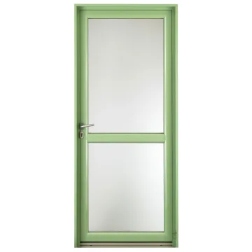 Porte d'entrée Mixte Pasquet Evasion bois alu extérieur vert