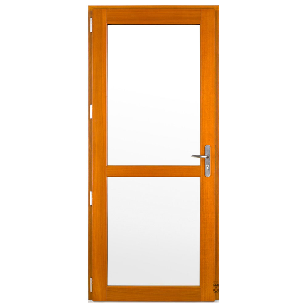 Porte d'entrée Bois Pasquet Galatée Moabi intérieur