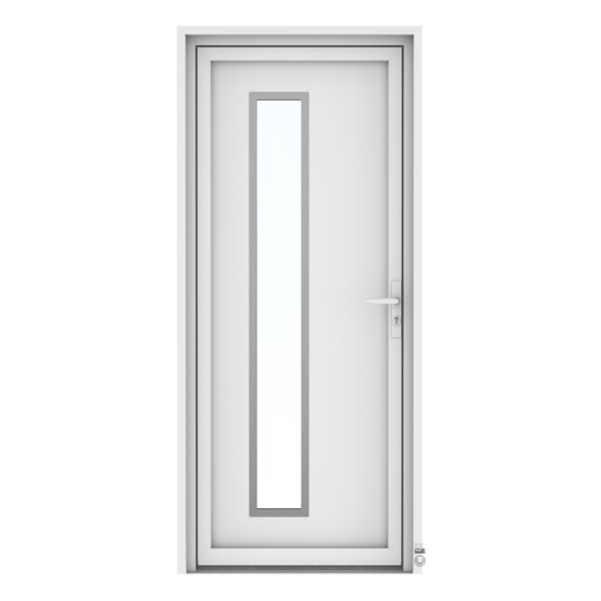 Porte d'entrée PVC Pasquet Giga blanc