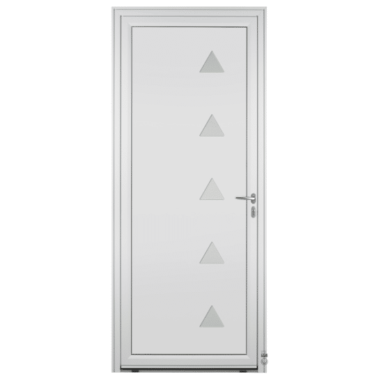 Porte d'entrée Aluminium Pasquet Glacier Blanc 9016