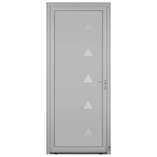 Porte d'entrée Aluminium Pasquet Glacier Gris 7035