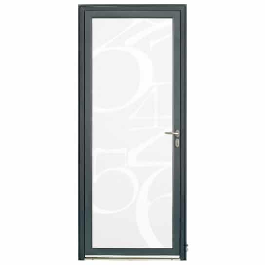 Porte d'entrée Aluminium Pasquet Initiale Vitrage Chiffres