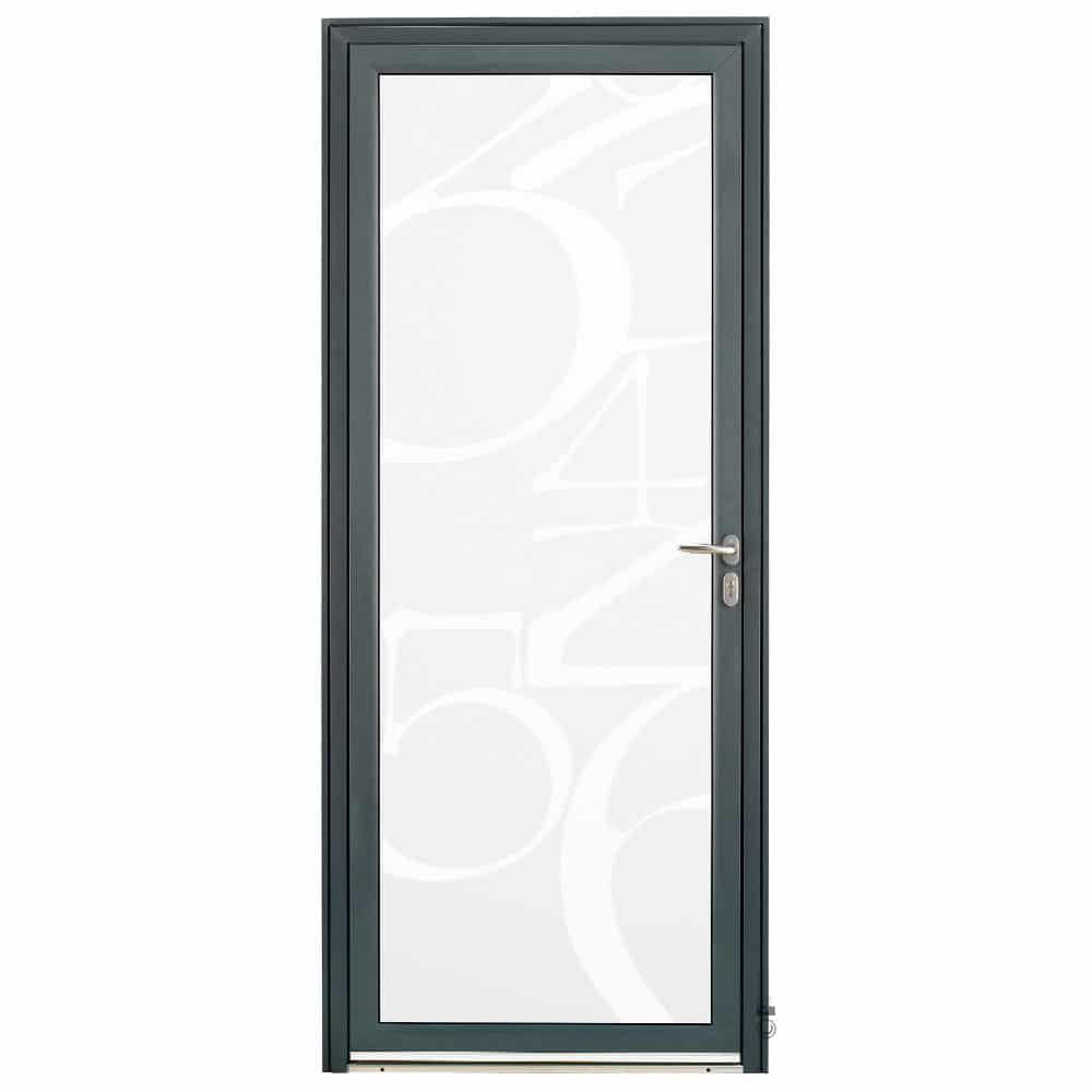 Porte d'entrée Aluminium Pasquet Initiale Vitrage Chiffres