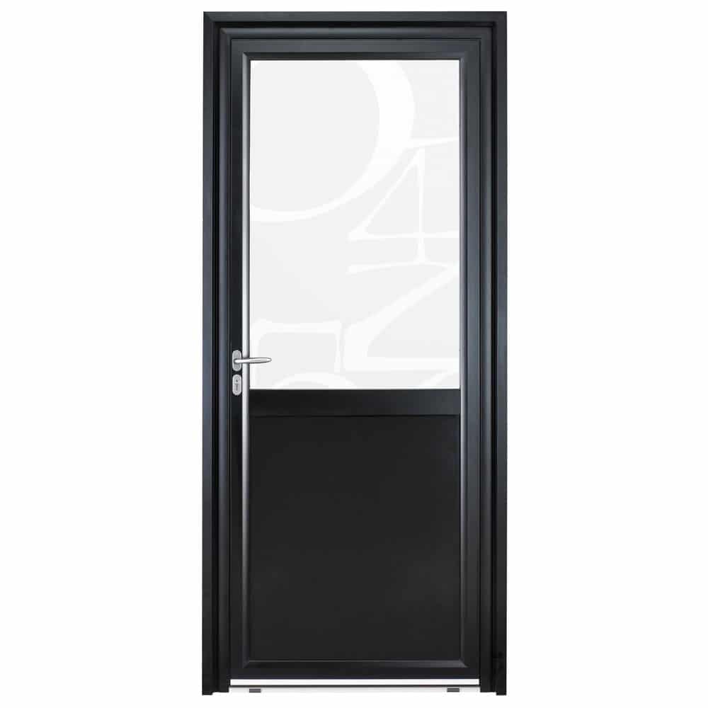 Porte d'entrée Aluminium Pasquet Instinct Vitrage chiffres