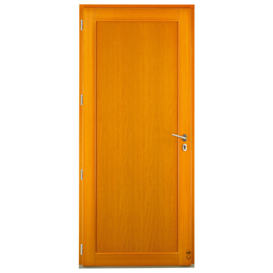 Porte d'entrée Mixte Pasquet Kappa bois alu intérieur moabi