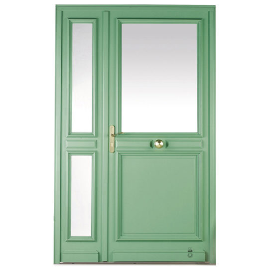 Porte d'entrée Bois Pasquet Labessière chêne vert extérieur semi fixe