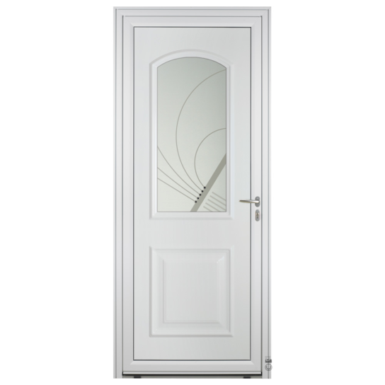 Porte d'entrée Aluminium Pasquet Laita Blanc