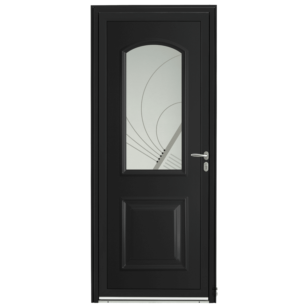 Porte d'entrée Aluminium Pasquet Laita Noir 9005
