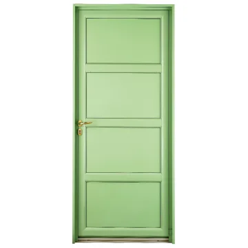 Porte d'entrée Mixte Pasquet Maillon bois alu extérieur vert