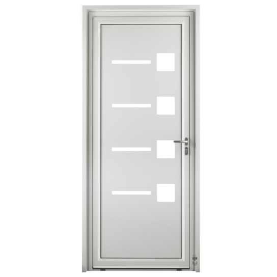 Porte d'entrée Aluminium Pasquet Neige Blanc