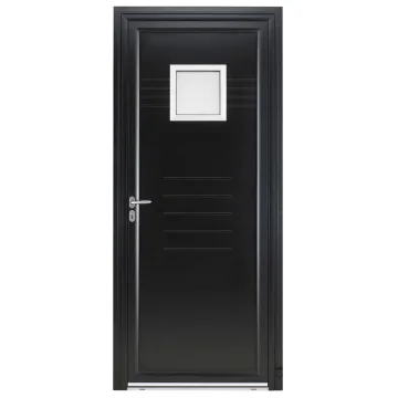 Porte d'entrée Aluminium Pasquet Quasar Extérieur Noir