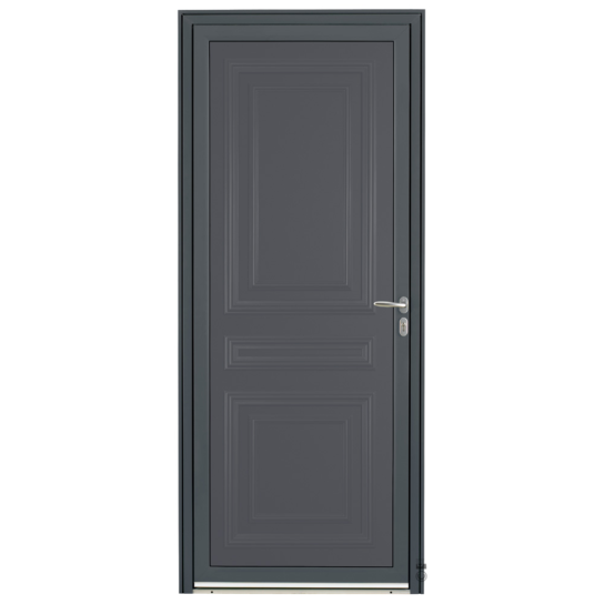 Porte d'entrée Aluminium Pasquet Valserine Gris 7016