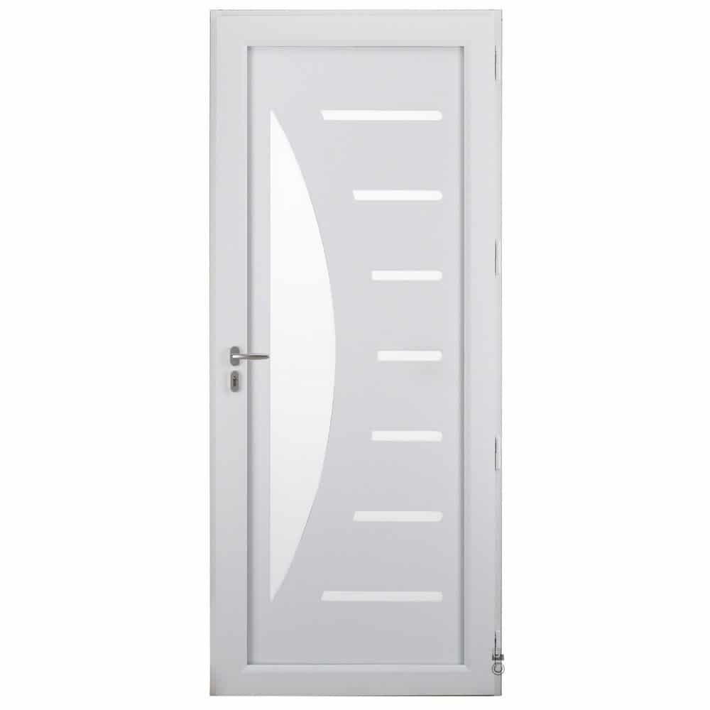 Porte d'entrée Aluminium Pasquet Zénith intérieur blanc