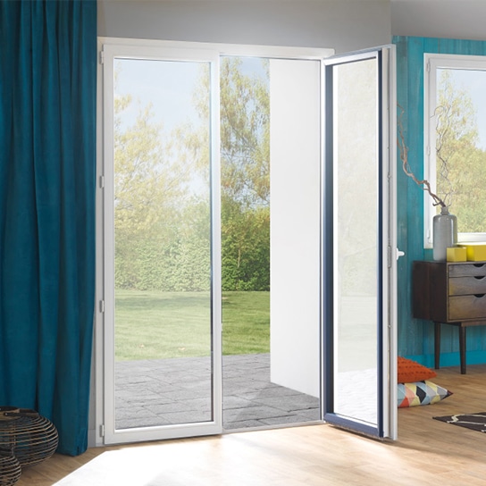 Porte-fenêtre PVC saison 2 vantaux porte-fenêtre isolante pvc pasquet menuiseries