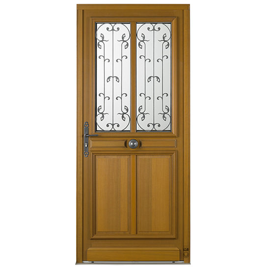 porte-dentrée-bois-porte-dentrée-à-grille-pasquet-menuiseries-Bellière