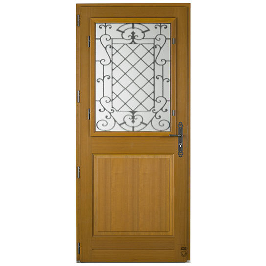 porte-dentrée-bois-porte-dentrée-à-grille-pasquet-menuiseries-Cornelière