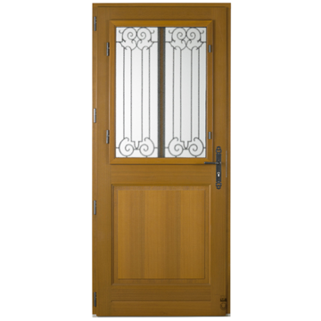 porte-dentrée-bois-porte-dentrée-à-grille-pasquet-menuiseries-Rivaudière