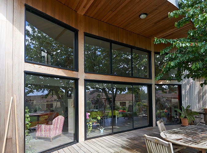 Porte-fenetre baies vitrées grandes ouvertures aluminium réalisation pasquet menuiseries 2