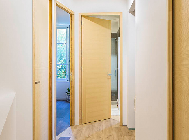 Porte interieure en bois COROT porte interieure a galandage 1 vantail porte bois fiche 2
