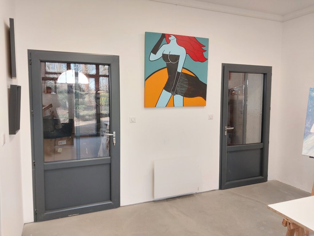 porte interieur vitrée grise pasquet