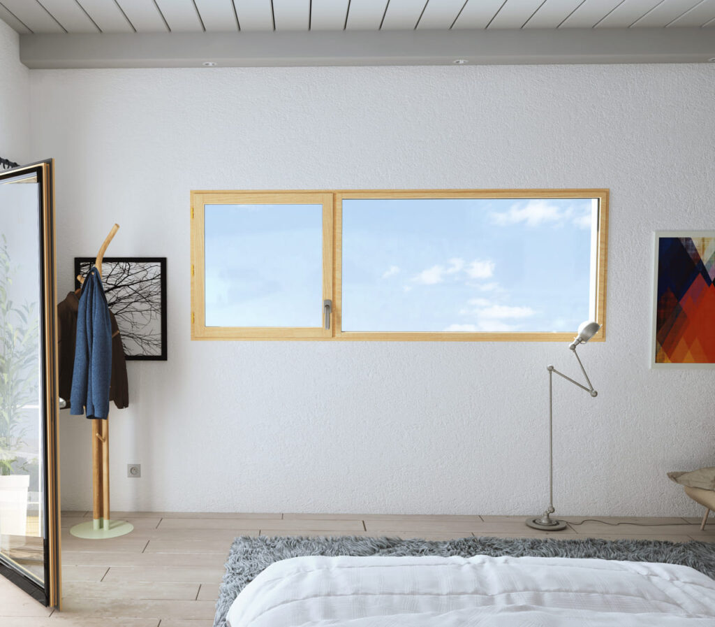 Feneêtre à la française bois - Auralu® - chêne - Pasquet menuiseries