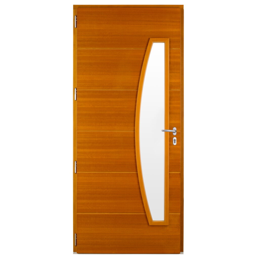 Porte entrée bois - pasquet menuiseries - Parabole 4