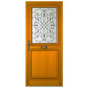 Porte entrée bois - pasquet menuiseries - Picotière