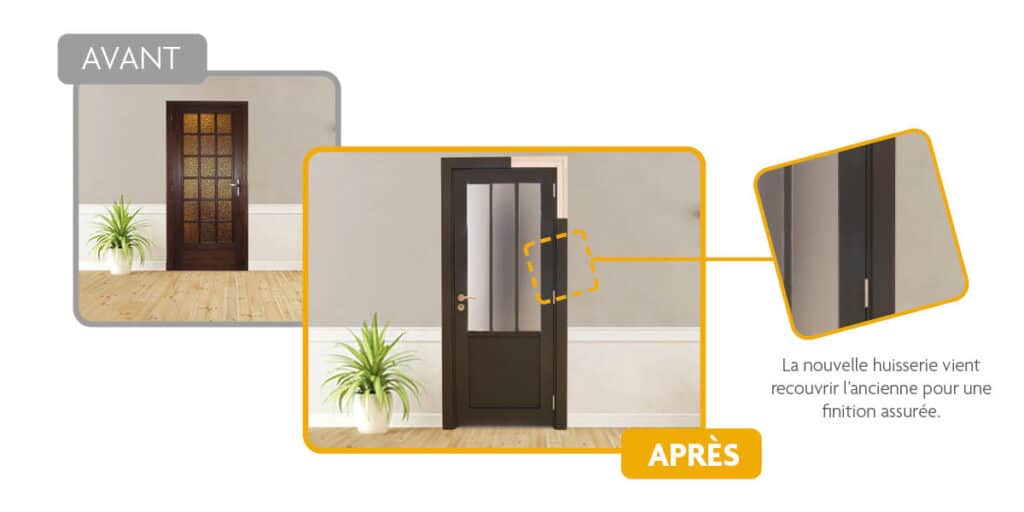 Porte intérieure - pose rénovation