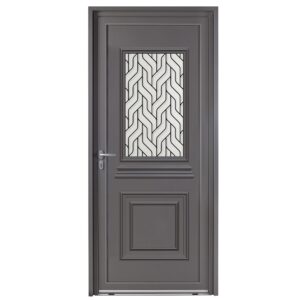 Porte d'entrée aluminium - Albarine - Gris RAL 2900