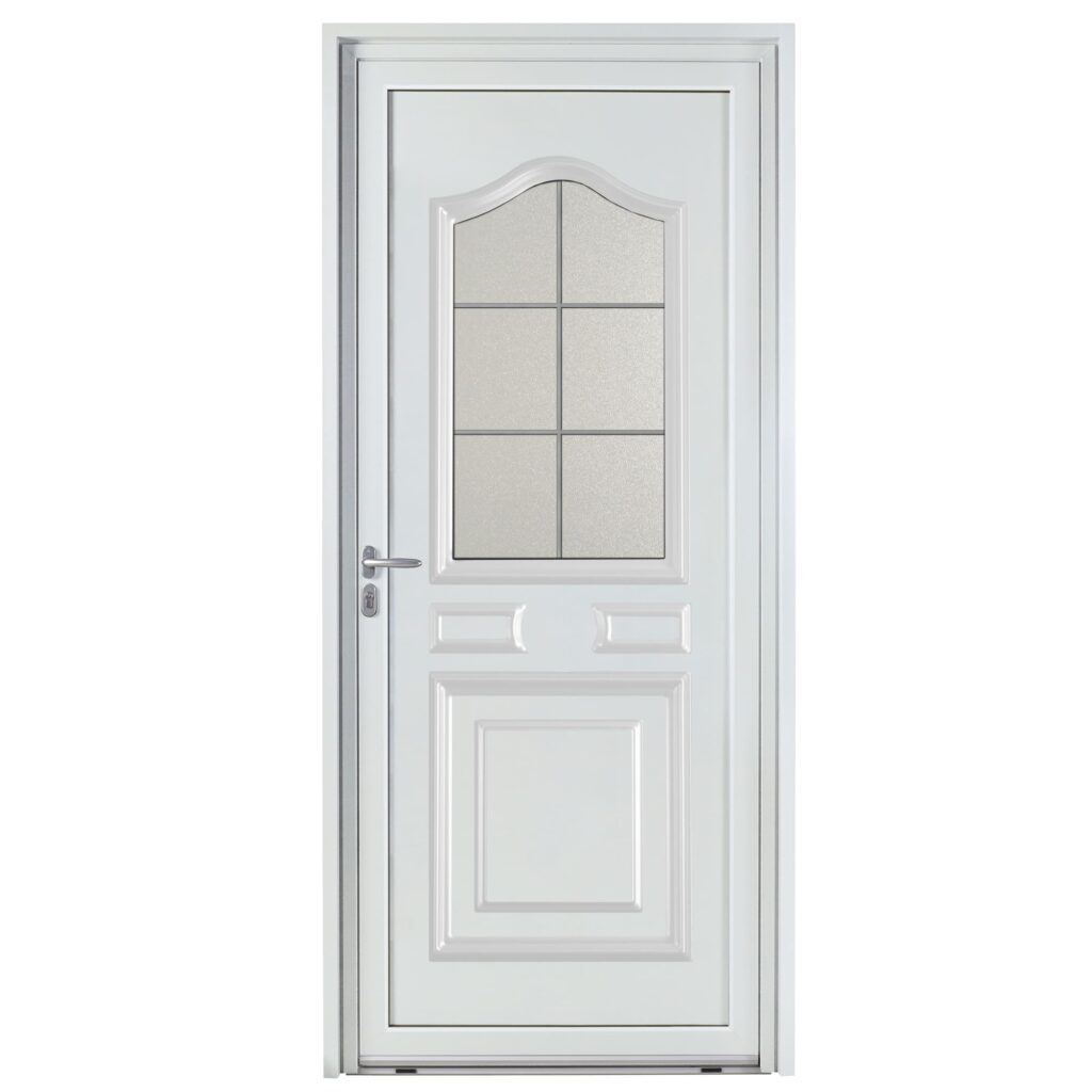 Porte d'entrée aluminium - Guisane - Gris RAL 7035
