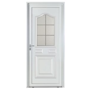 Porte d'entrée aluminium - Guisane - Gris RAL 7035