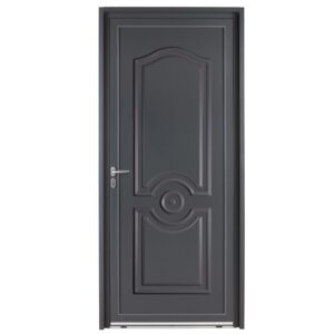 Porte d'entrée aluminium - Touhet - Gris RAL 7016