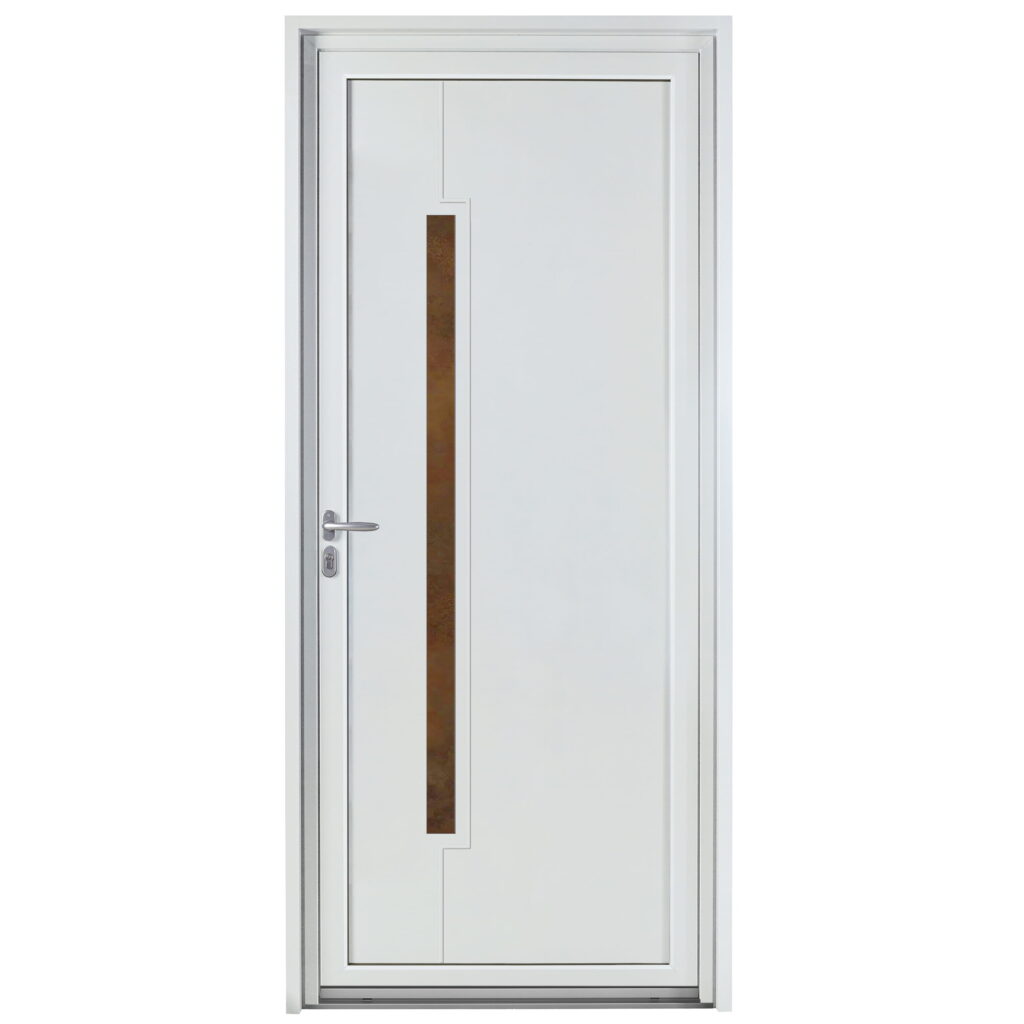 Porte-entree-mixte-bois-alu-bellatrix-gris-7035-insert-rouille