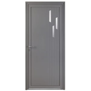 Porte-entree-mixte-bois-alu-rigel-gris-7037-insert-inox