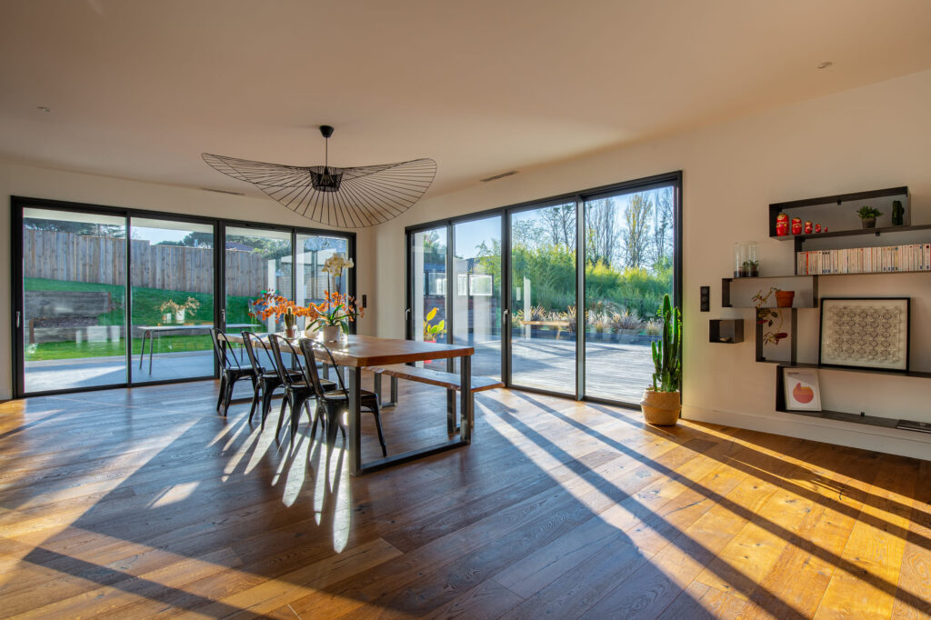 Portes-fenêtres coulissantes 4 vantaux - aluminium